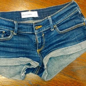 Abercrombie kids Denim Cuff shorts...Size 16